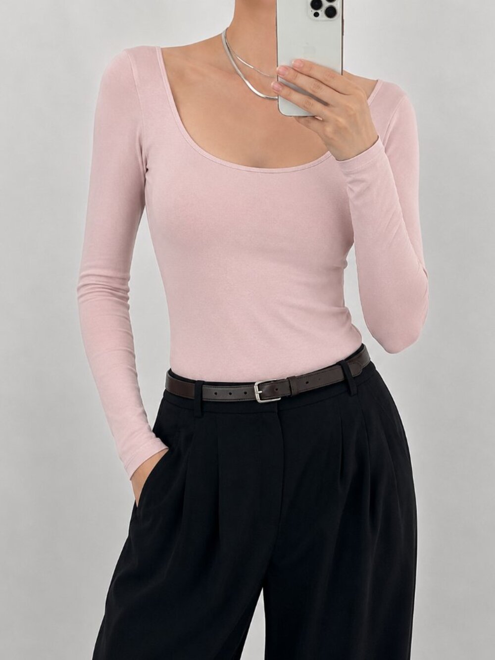 Leith Ballet Pink Leotard Bodysuit